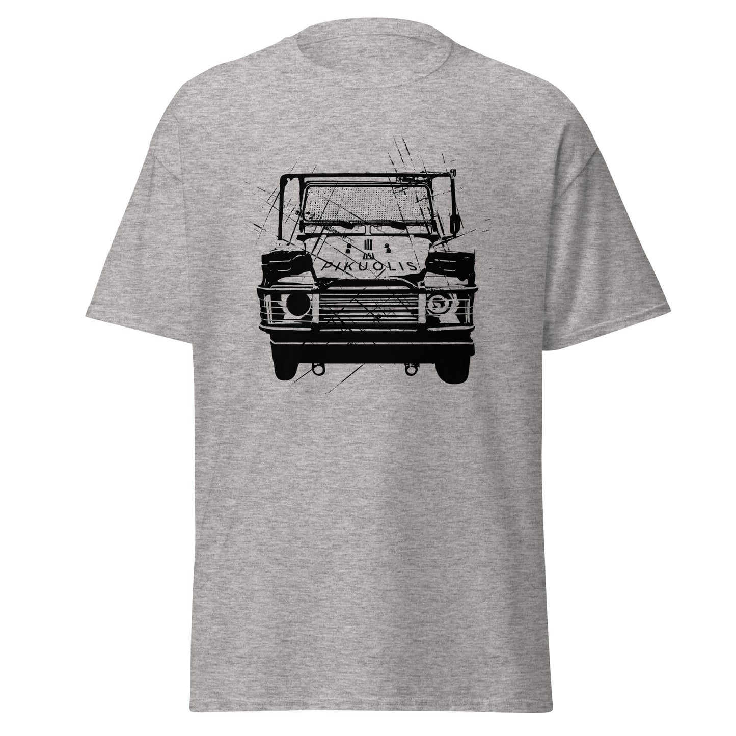 „Pikuolis“ Land Rover Defender 110 - Premium marškinėliai - Deployed In EU