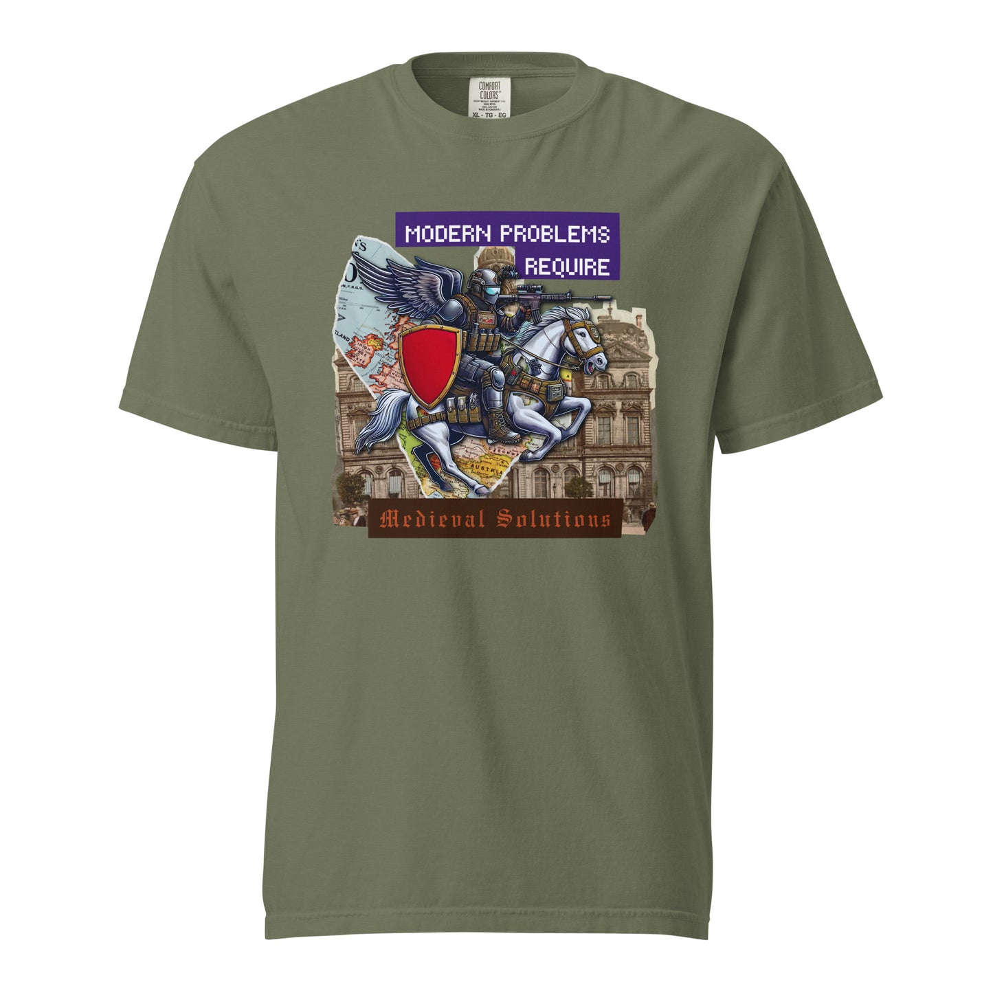 Modern Problems Require Medieval Solutions - Premium T-shirt - Deployed In EU
