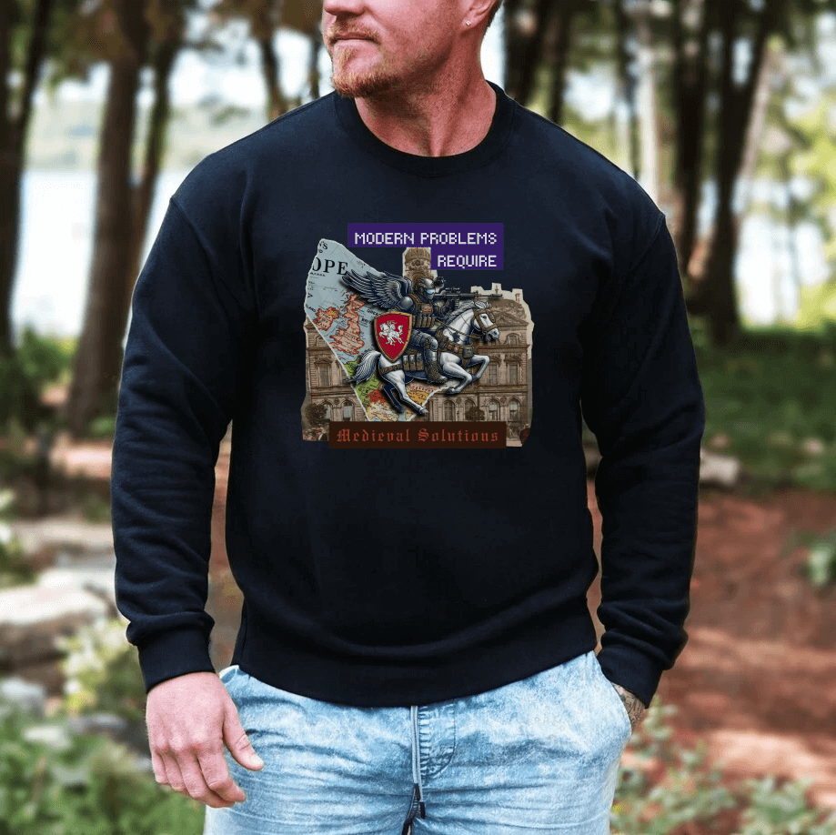 Modern Problems: Vytis Edition - Premium Sweatshirt - Deployed In EU