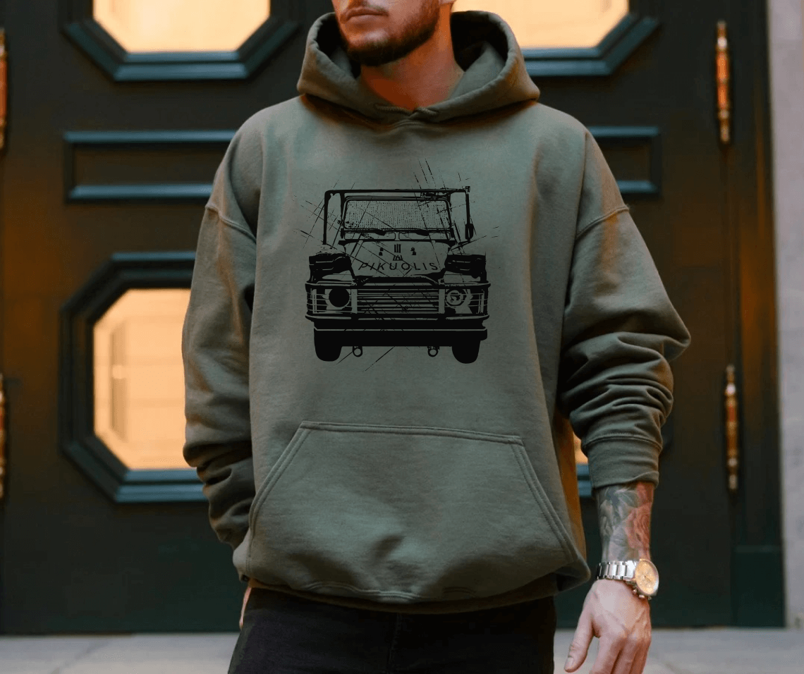 „Pikuolis“ Land Rover Defender 110 - Premium džemperis - Deployed In EU
