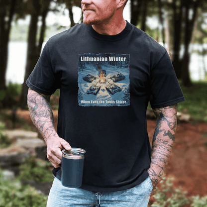 Lithuanian Winter - Premium T-shirt - Deployed In EU