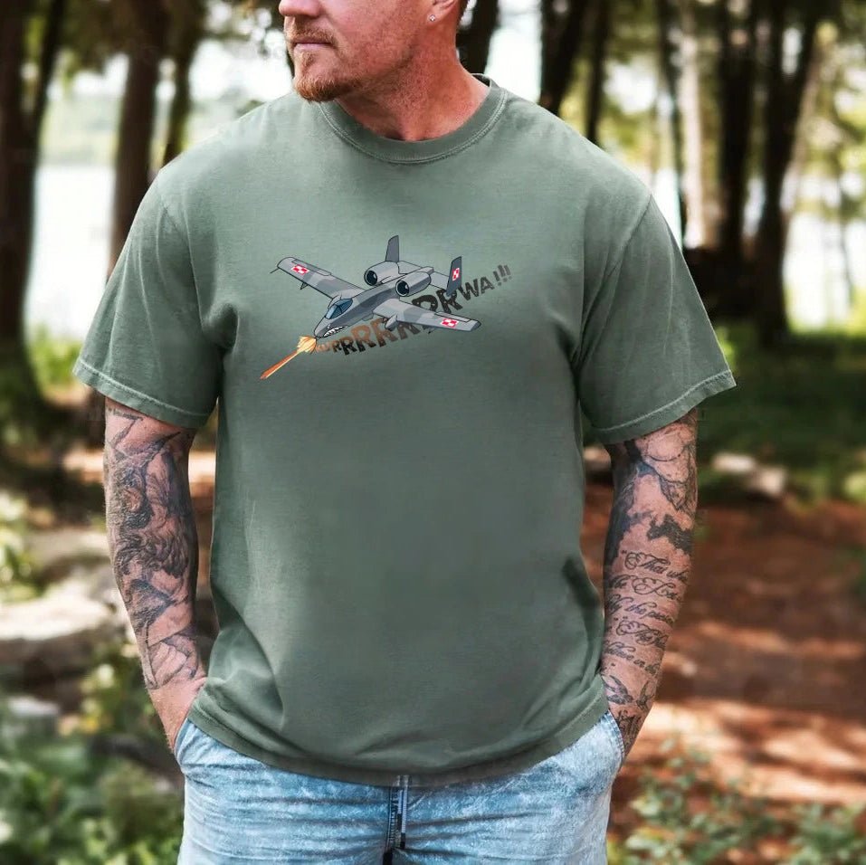 A - 10 Warthog "Kurrrrwa!" - Premium T-shirt - Deployed In EU