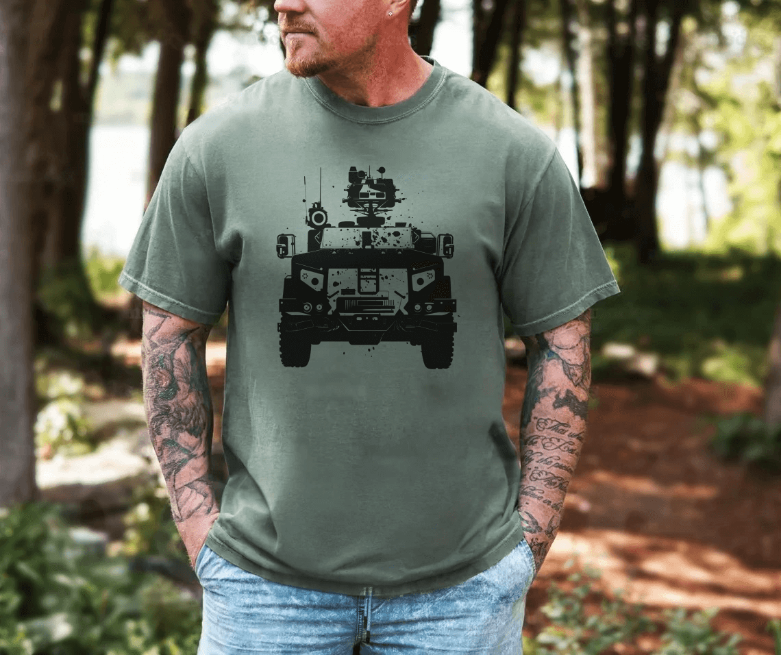 JLTV / L - ATV Joint Light Tactical Vehicle - Premium T-shirt - Deployed In EU