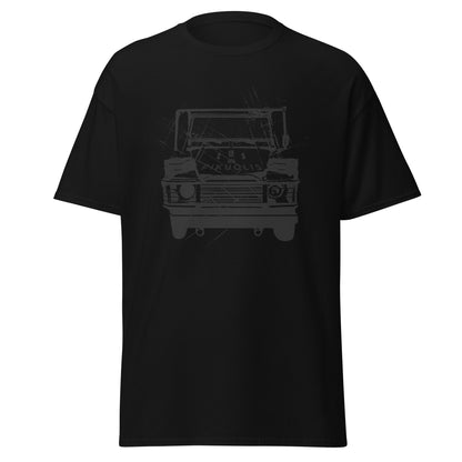 „Pikuolis“ Land Rover Defender 110 - Premium marškinėliai - Deployed In EU