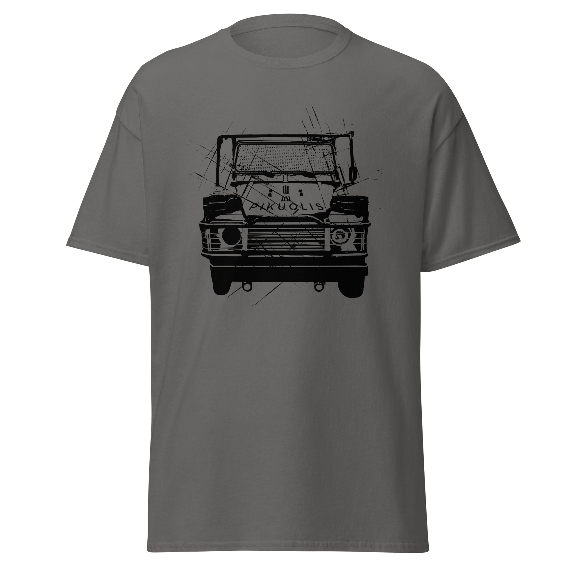 „Pikuolis“ Land Rover Defender 110 - Premium marškinėliai - Deployed In EU