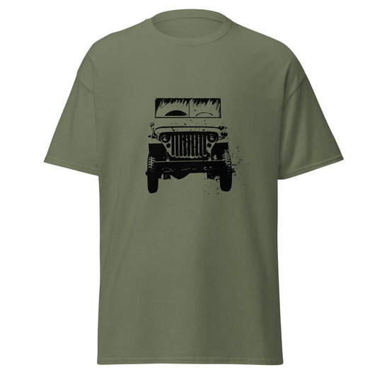 Jeep Willys - Premium marškinėliai - Deployed In EU