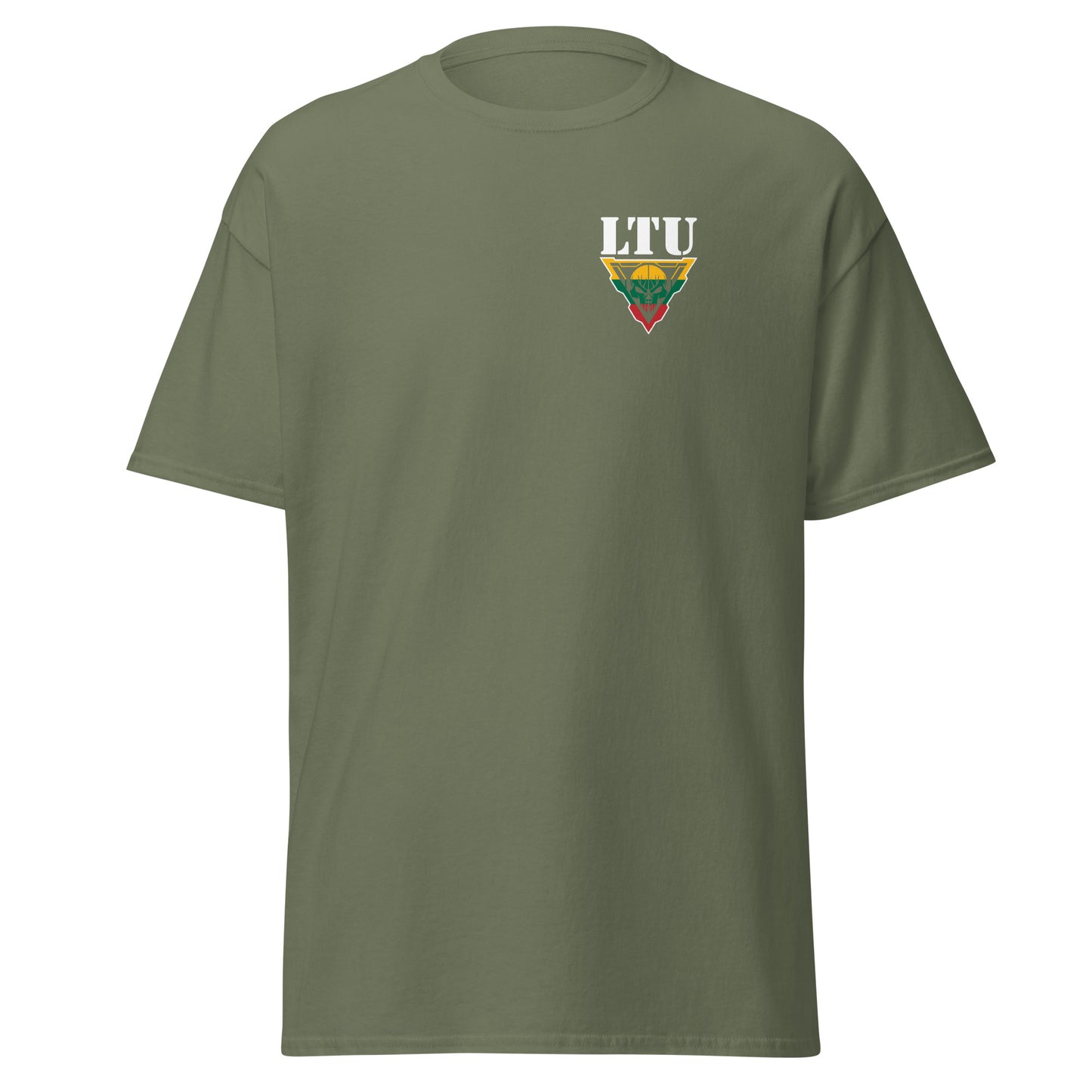 LTU ant krūtinės - Premium marškinėliai - Deployed In EU