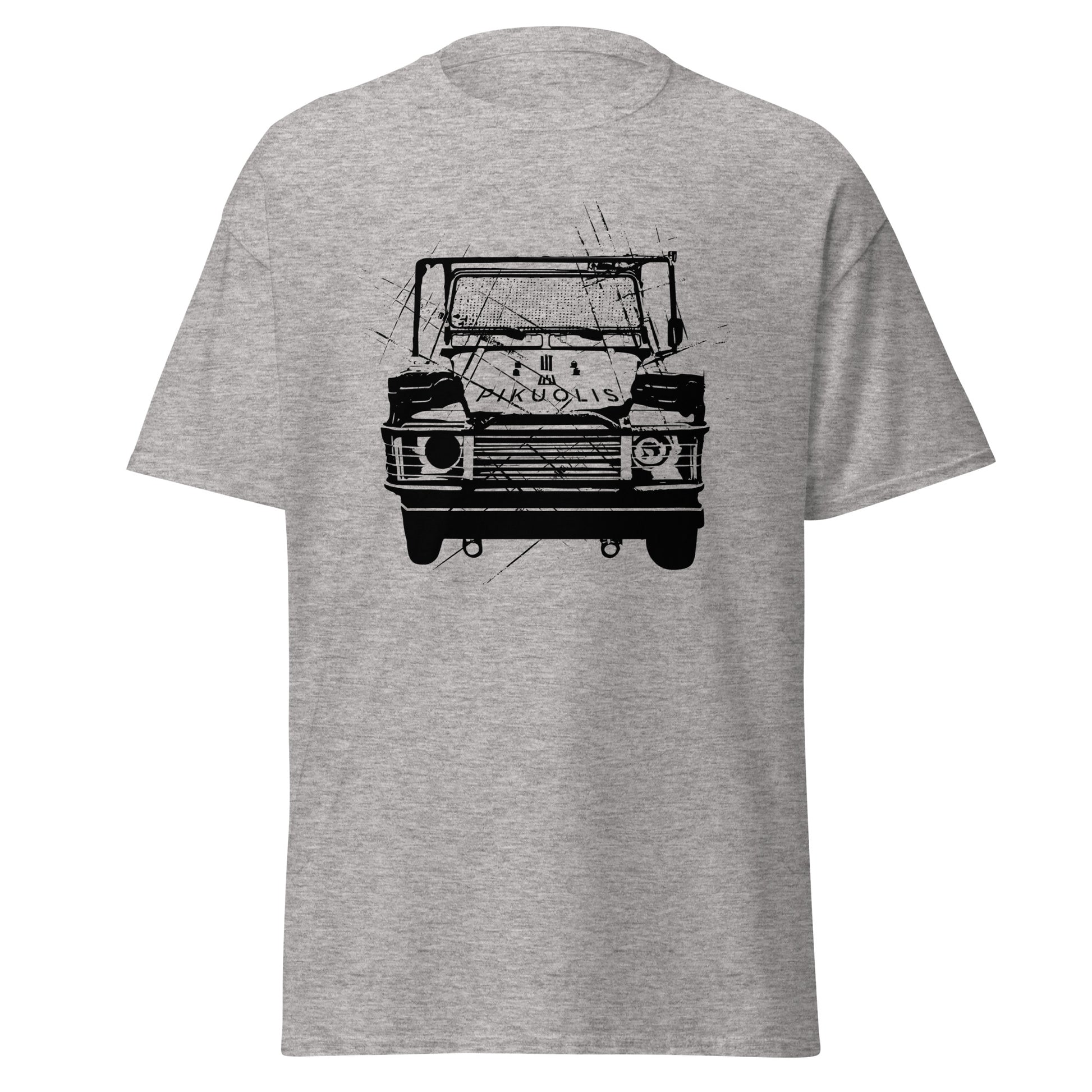 „Pikuolis“ Land Rover Defender 110 - Premium marškinėliai - Deployed In EU