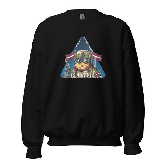Is potato. Is night vision. Is Latvia. - Premium Sweatshirt - Deployed In EU