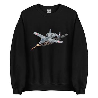 A - 10 Warthog "Kurrrrwa!" - Premium Sweatshirt - Deployed In EU