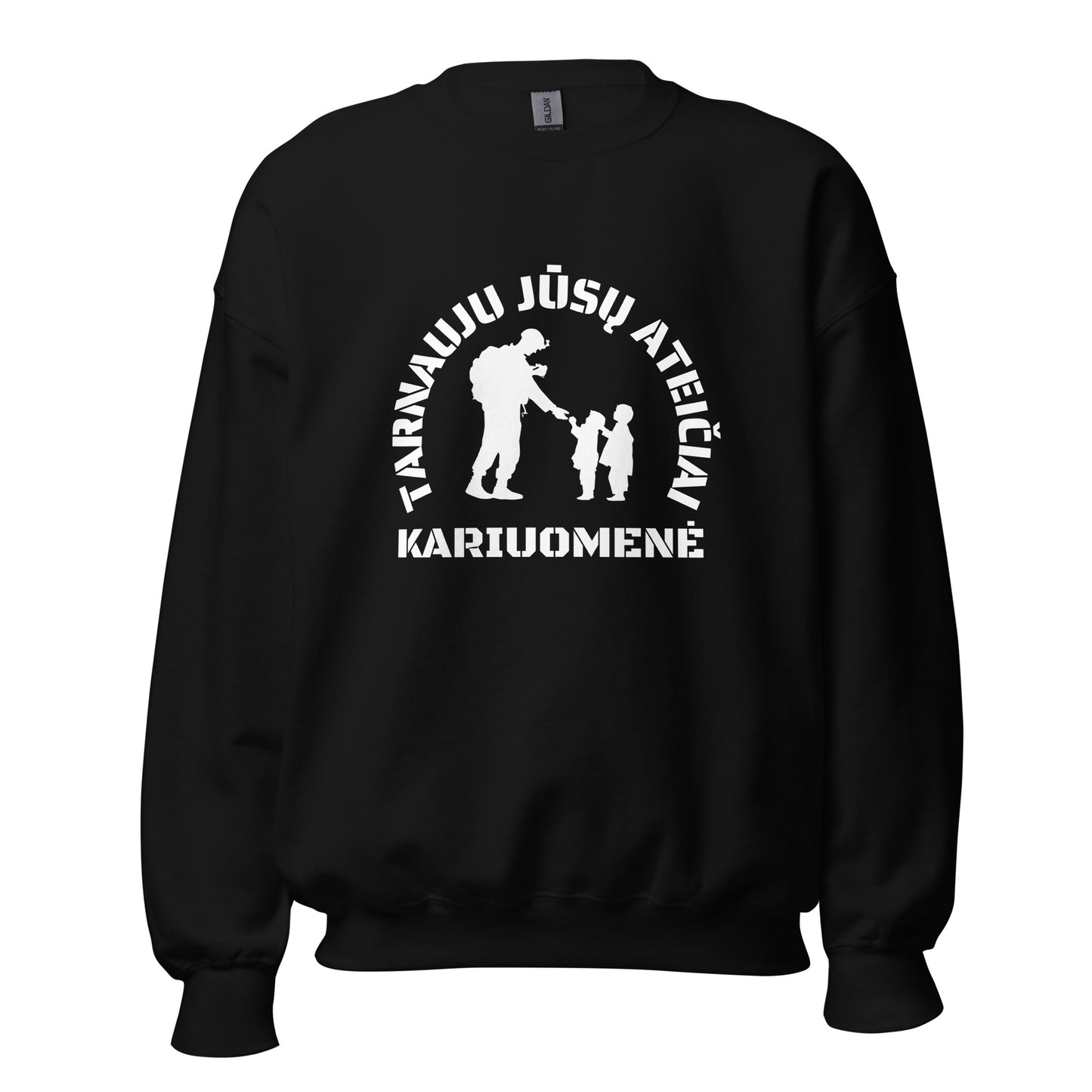Tarnauju jūsų ateičiai. Kariuomenė - Premium megztinis - Deployed In EU