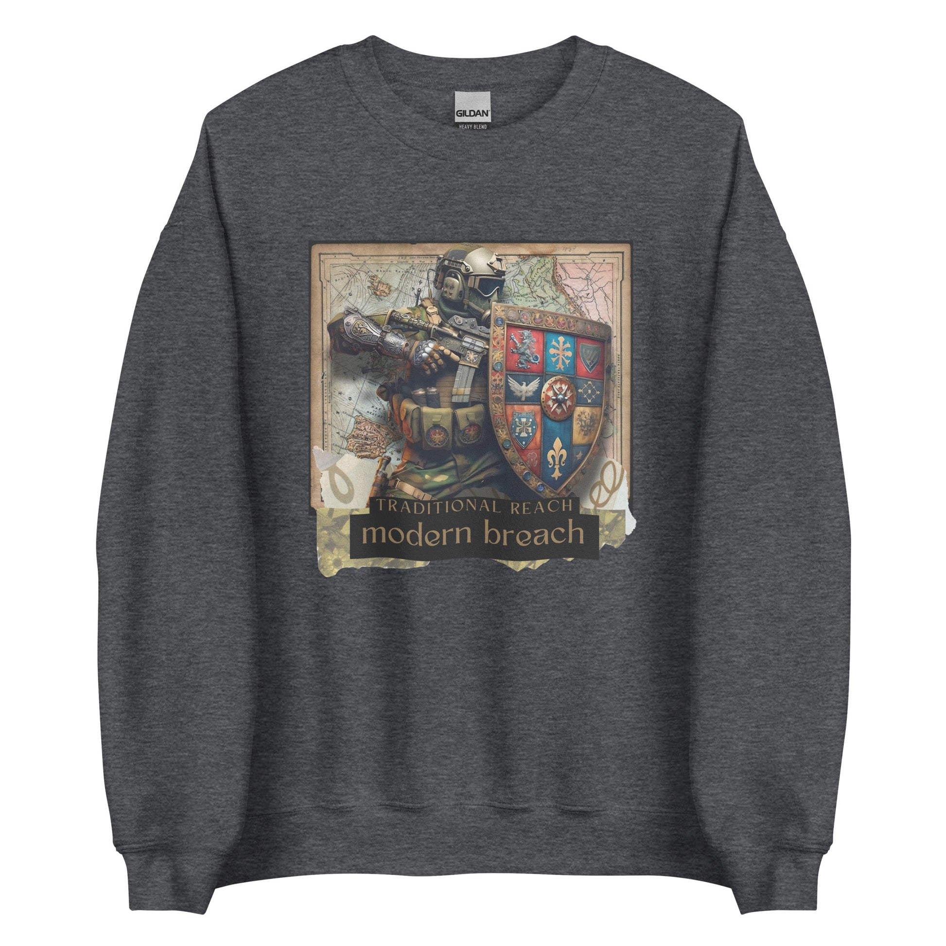 Traditional Reach, Modern Breach - Premium Sweatshirt - Deployed In EU