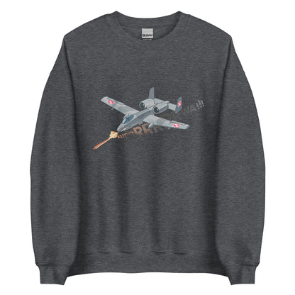 A - 10 Warthog "Kurrrrwa!" - Premium Sweatshirt - Deployed In EU