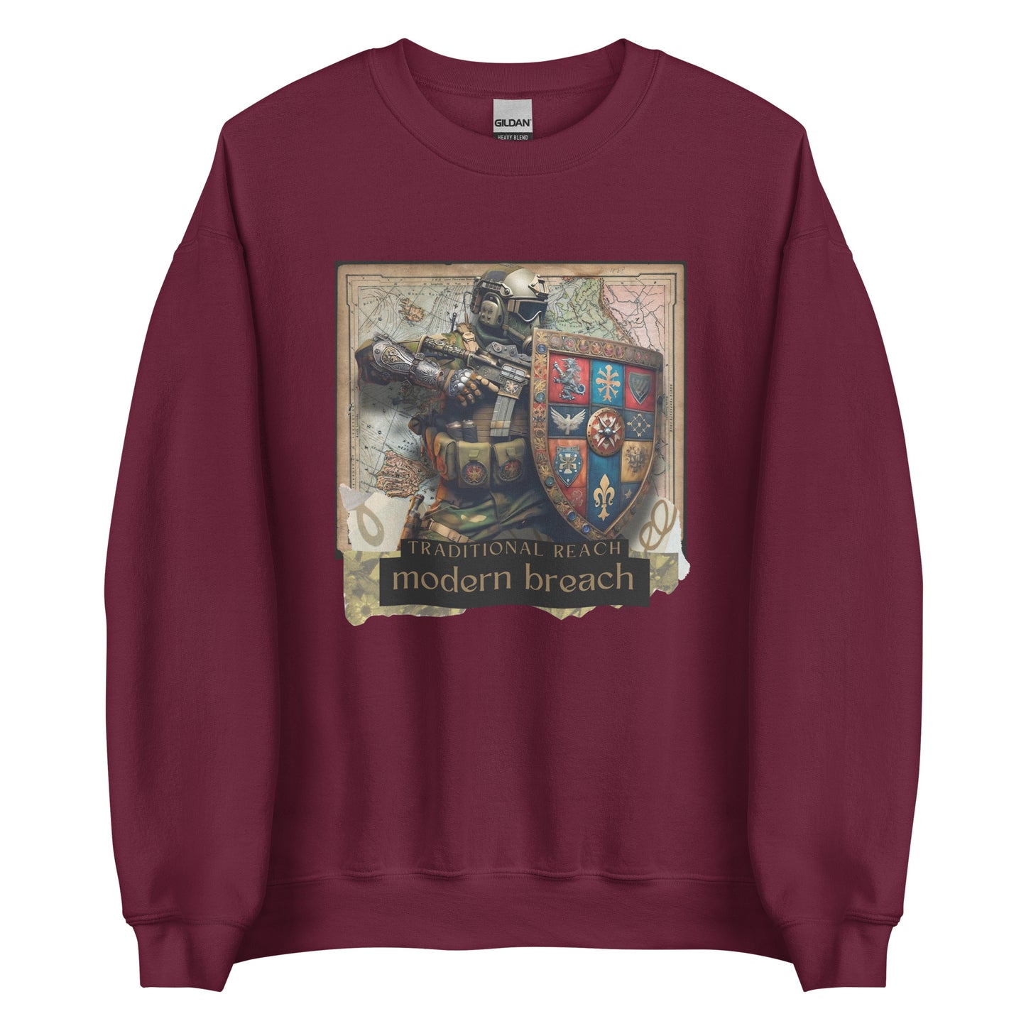 Traditional Reach, Modern Breach - Premium Sweatshirt - Deployed In EU