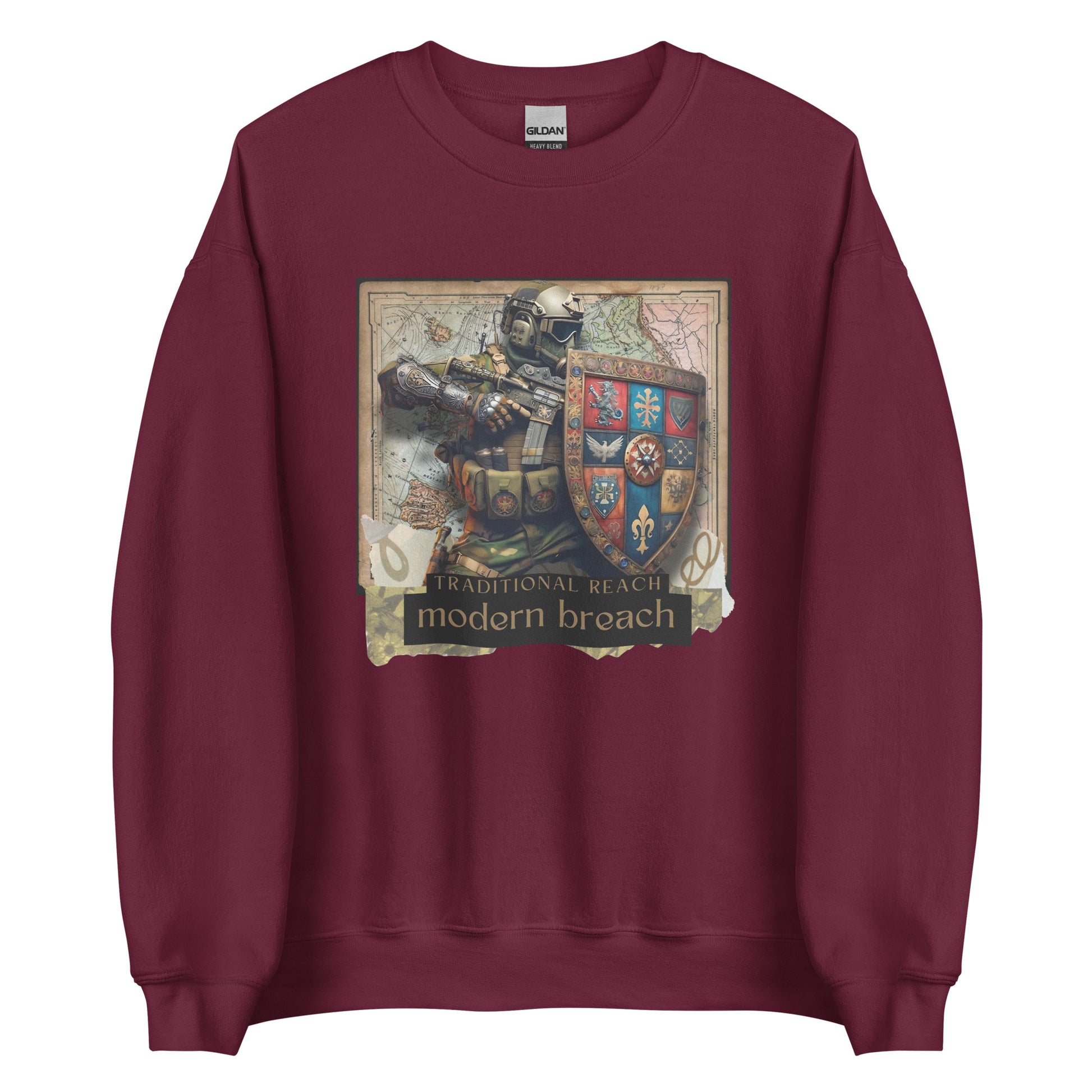 Traditional Reach, Modern Breach - Premium Sweatshirt - Deployed In EU