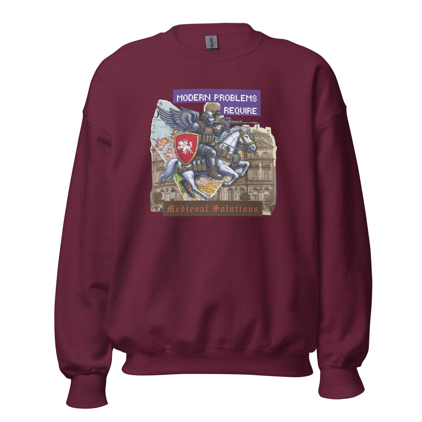 Modern Problems: Vytis Edition - Premium Sweatshirt - Deployed In EU