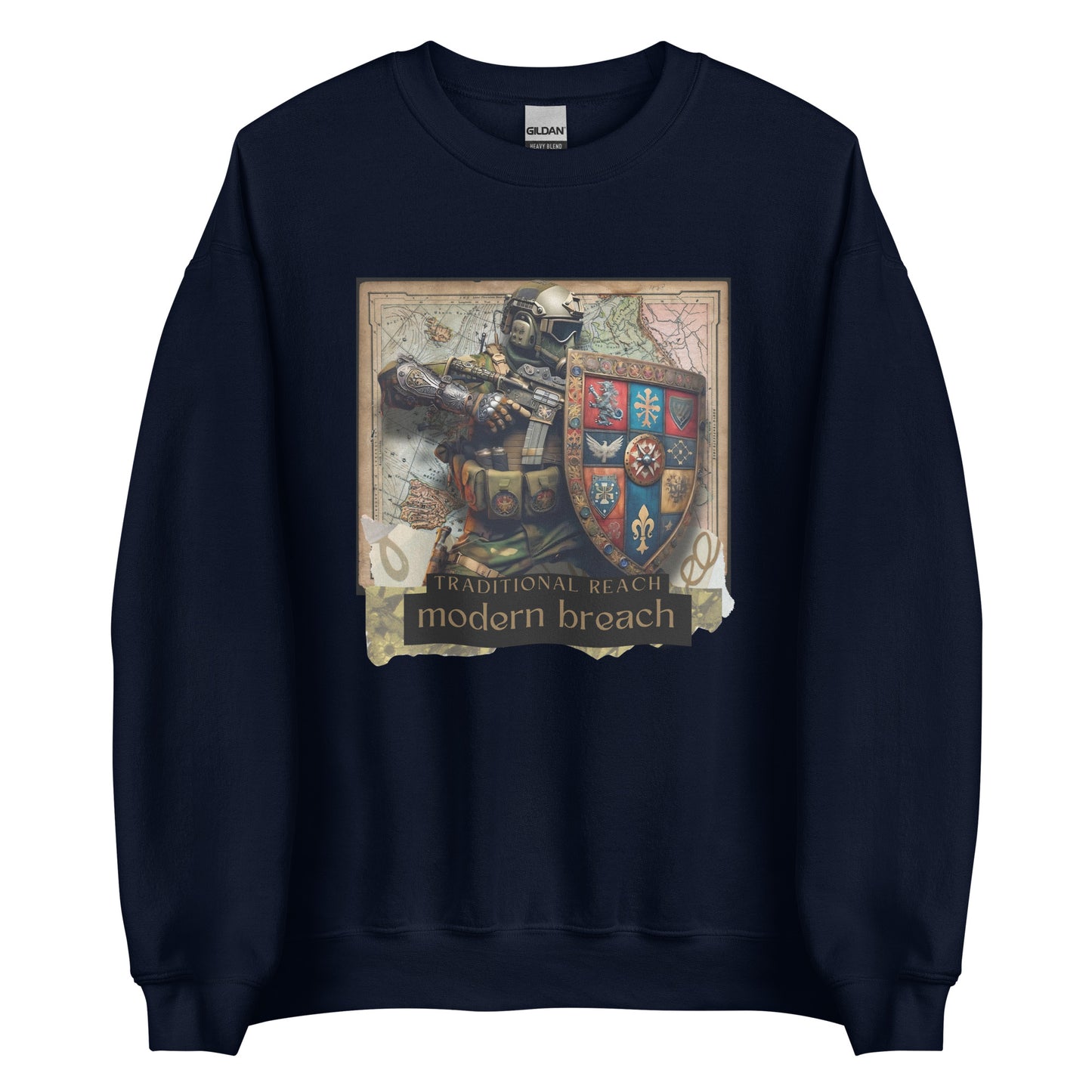 Traditional Reach, Modern Breach - Premium Sweatshirt - Deployed In EU