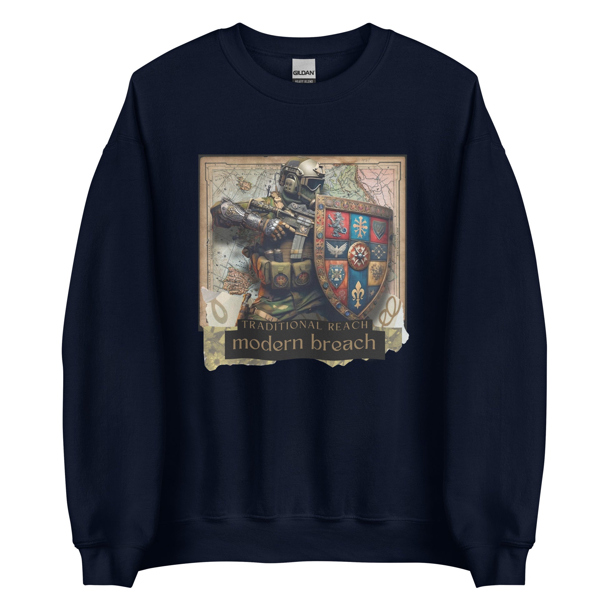 Traditional Reach, Modern Breach - Premium Sweatshirt - Deployed In EU