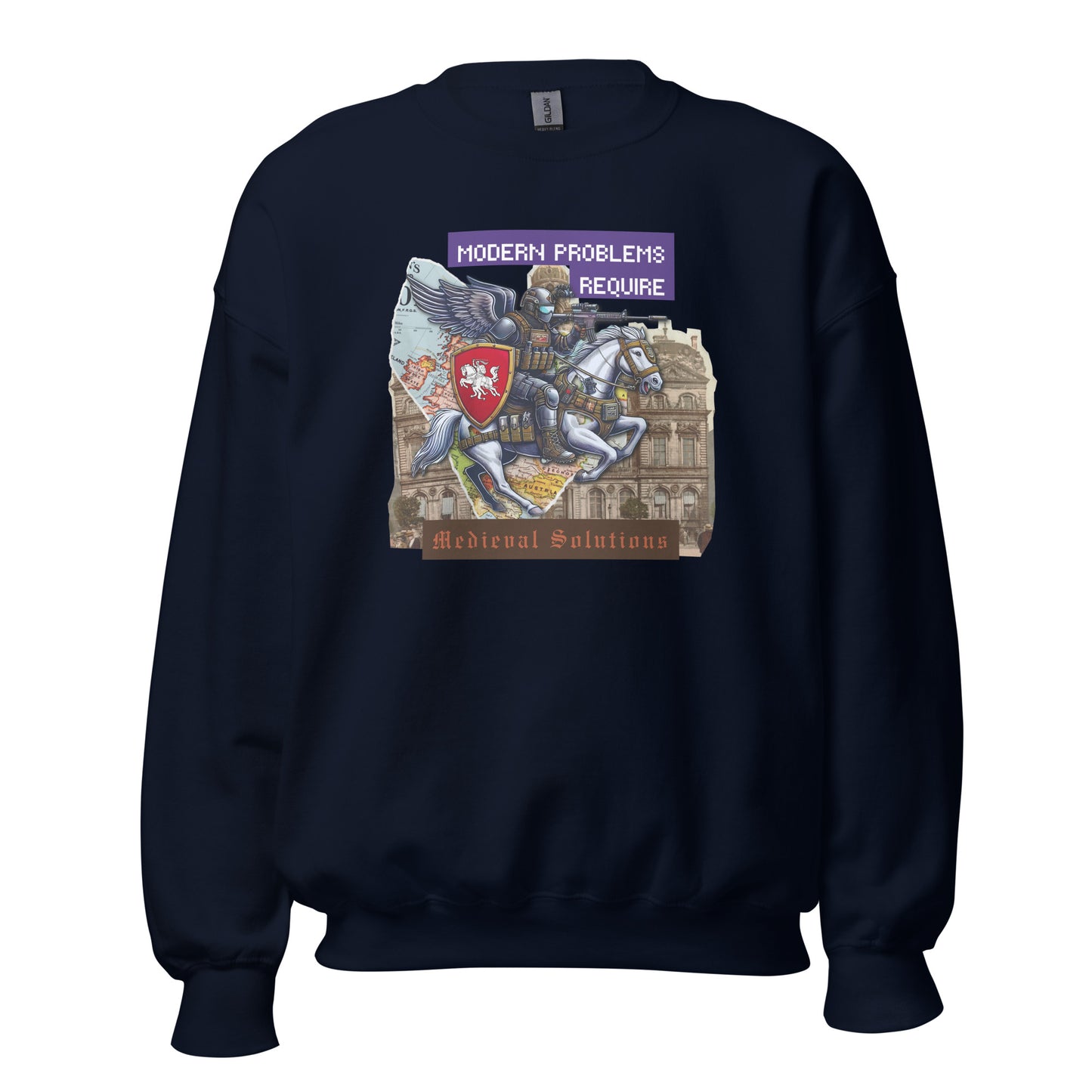 Modern Problems: Vytis Edition - Premium Sweatshirt - Deployed In EU