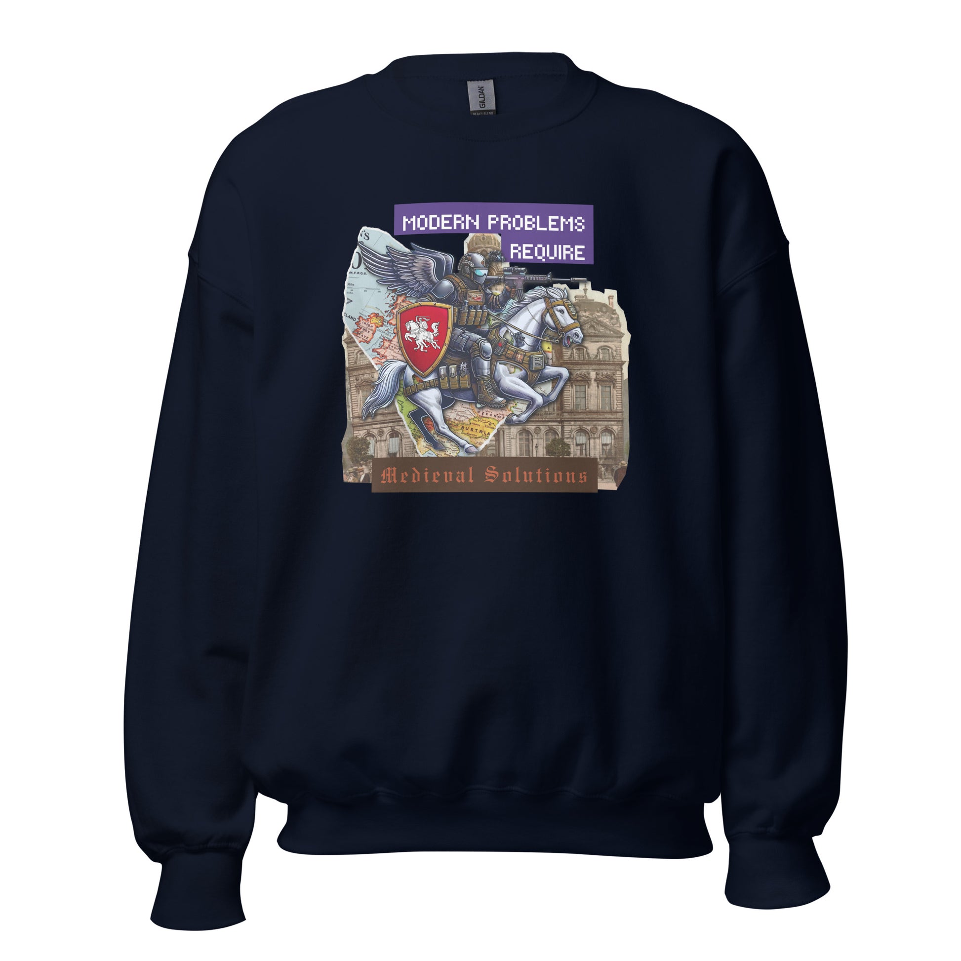 Modern Problems: Vytis Edition - Premium Sweatshirt - Deployed In EU