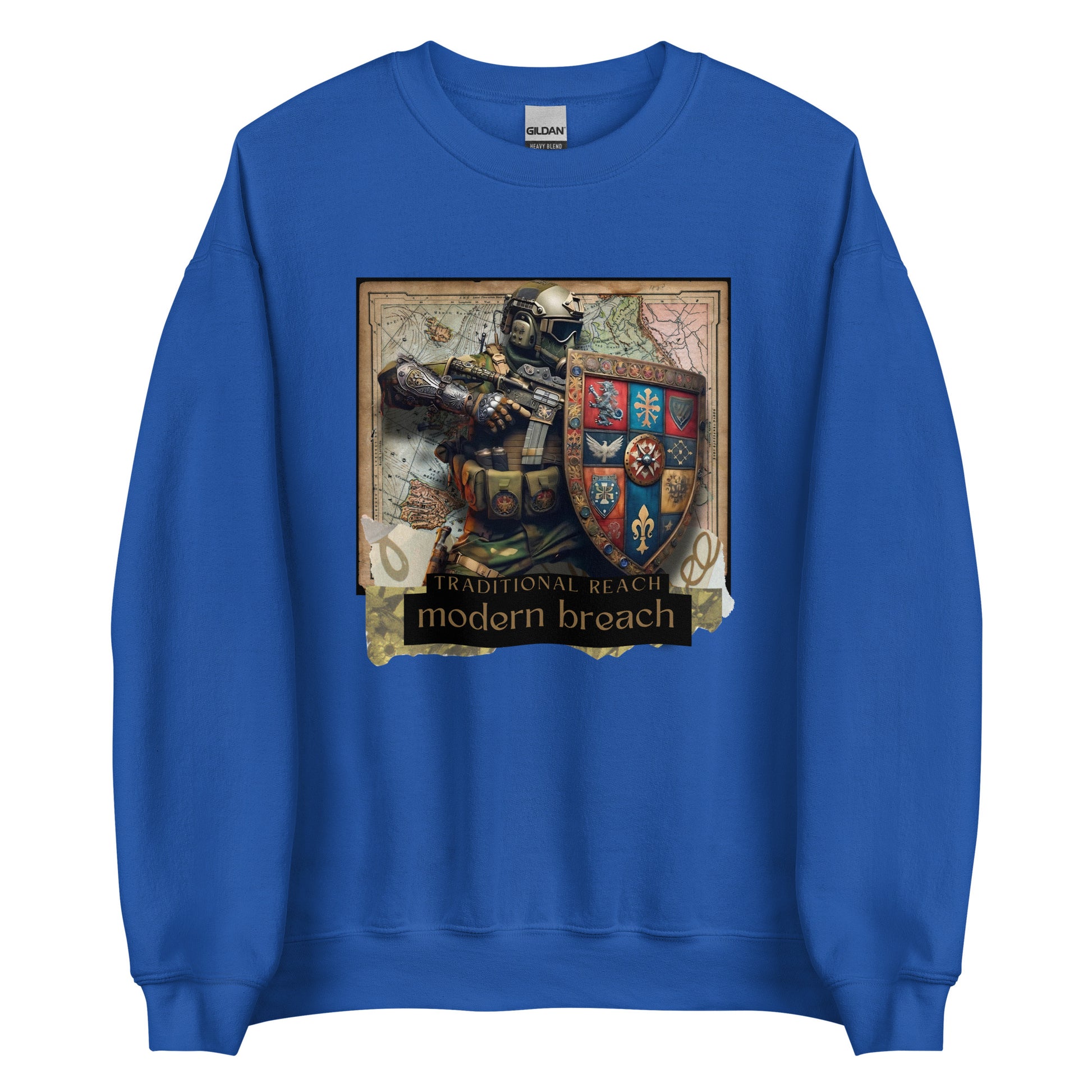 Traditional Reach, Modern Breach - Premium Sweatshirt - Deployed In EU