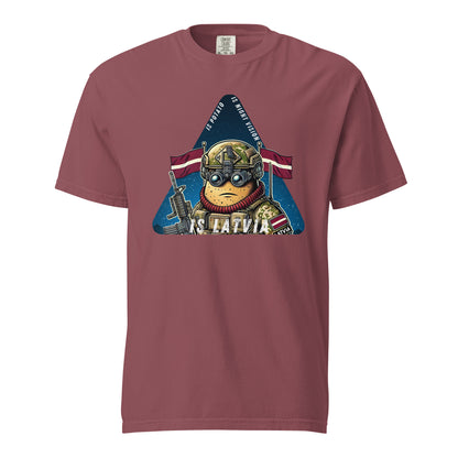 Is potato. Is night vision. Is Latvia. - Premium T-shirt - Deployed In EU
