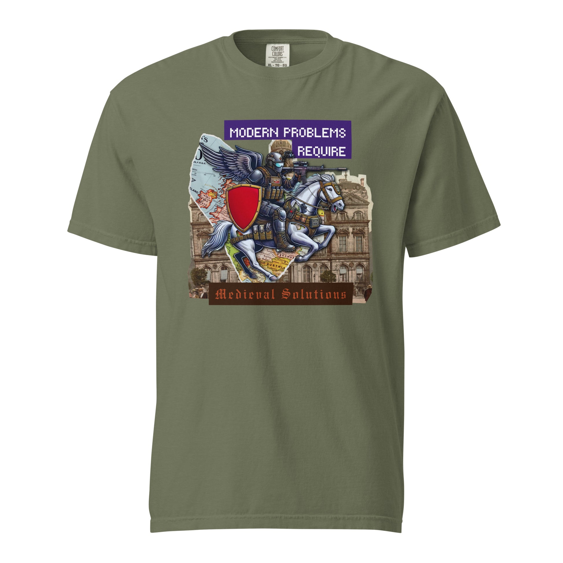 Modern Problems Require Medieval Solutions - Premium T-shirt - Deployed In EU
