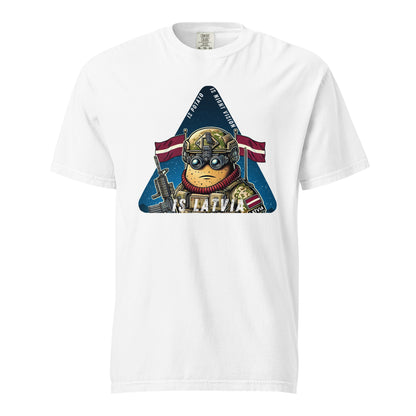 Is potato. Is night vision. Is Latvia. - Premium T-shirt - Deployed In EU