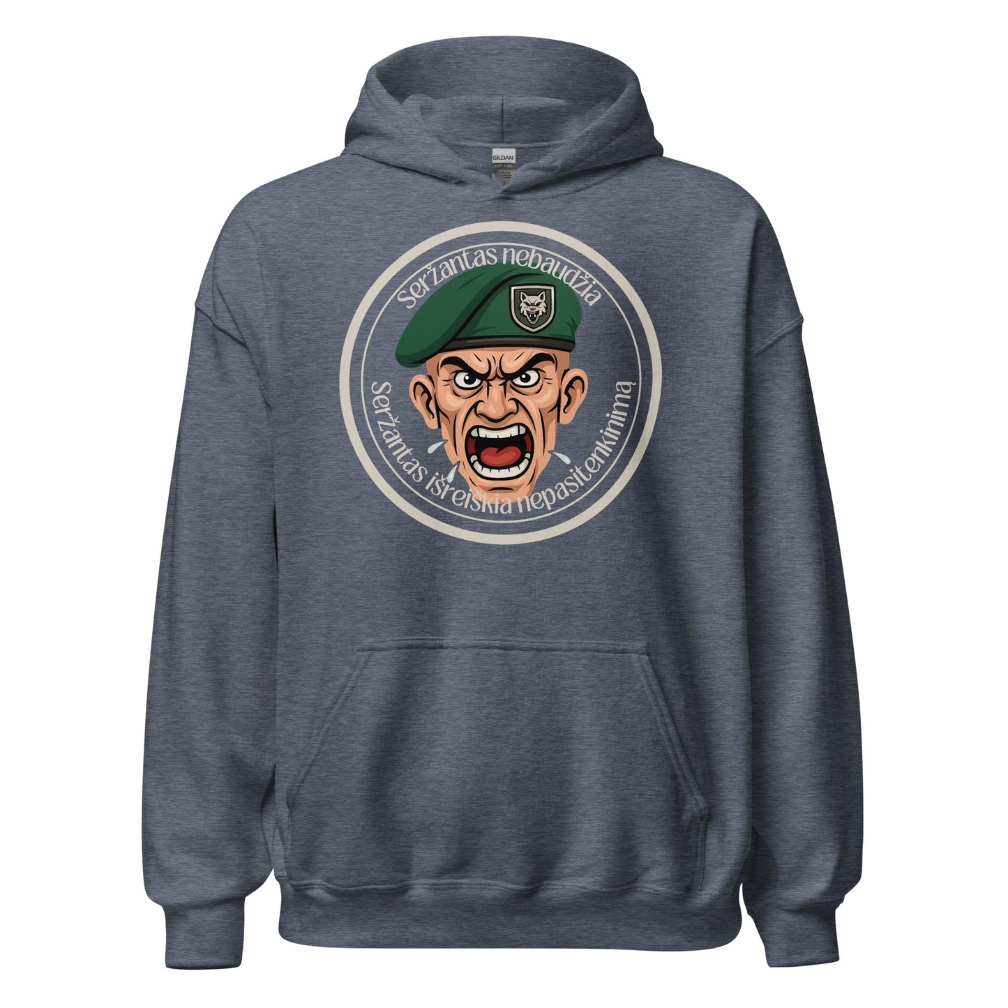 „Seržantas nebaudžia, seržantas išreiškia nepasitenkinimą“ - Geležinis vilkas - Premium džemperis - Deployed In EU